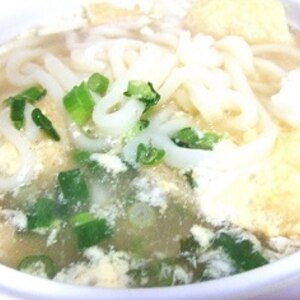 きつね葱卵うどん